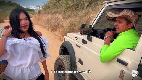 A Colombian Farmer Is Picked Up By A Man Who Strips Her Naked In A Pineapple Plantation To Fuck